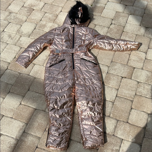 Metallic Snowsuit with Hood - Picture 1 of 5